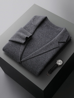 Elegant Cardigan with Button‑Front for Men