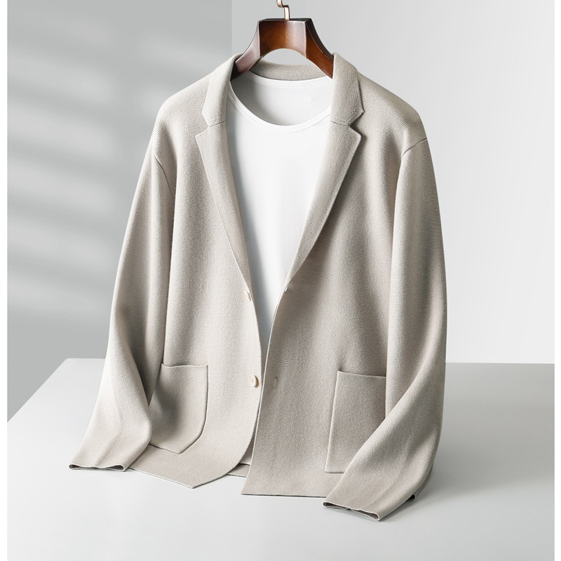 Elegant Cardigan with Button‑Front for Men