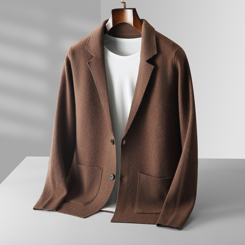 Elegant Cardigan with Button‑Front for Men