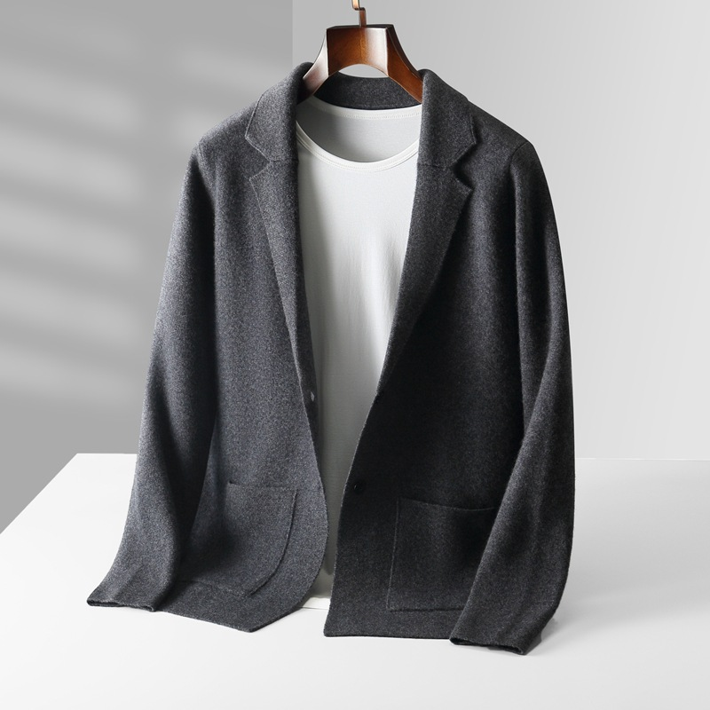 Elegant Cardigan with Button‑Front for Men
