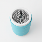 Dog paw cleaner cup silicone bristles top view