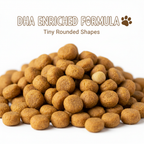 Puppy starter food small kibble close up