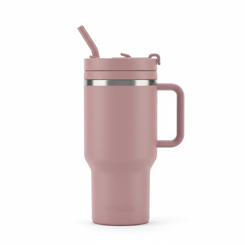 Owala Travel Mug 16oz Rose Pink