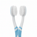 Pet toothbrush dual head bristles detail