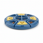 Dog treat puzzle toy side angle view