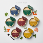 Wet cat food gourmet pate variety pack cans
