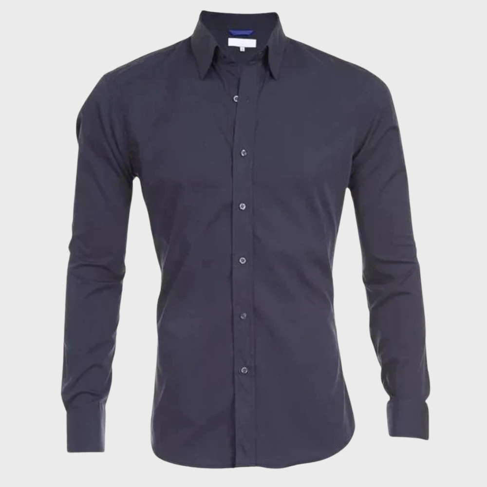 Men’s Fitted Shirt with Classic Collar | Smart Casual Look