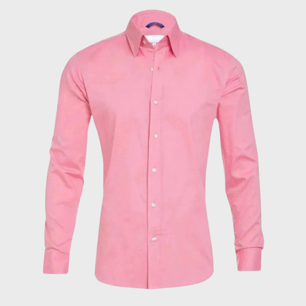 Men’s Fitted Shirt with Classic Collar | Smart Casual Look