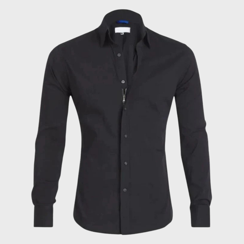 Men’s Fitted Shirt with Classic Collar | Smart Casual Look