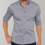 Men’s Fitted Shirt with Classic Collar | Smart Casual Look