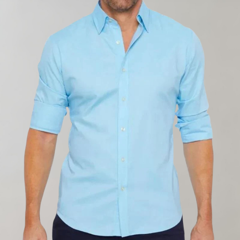 Men’s Fitted Shirt with Classic Collar | Smart Casual Look