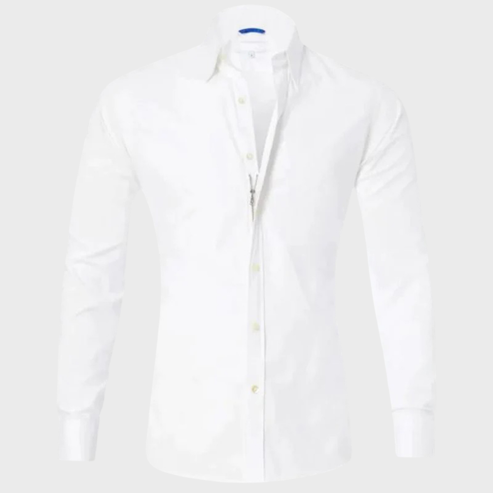 Men’s Fitted Shirt with Classic Collar | Smart Casual Look