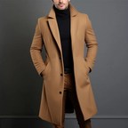 Men’s Classic Overcoat | Elegant Winter Coat with Pockets