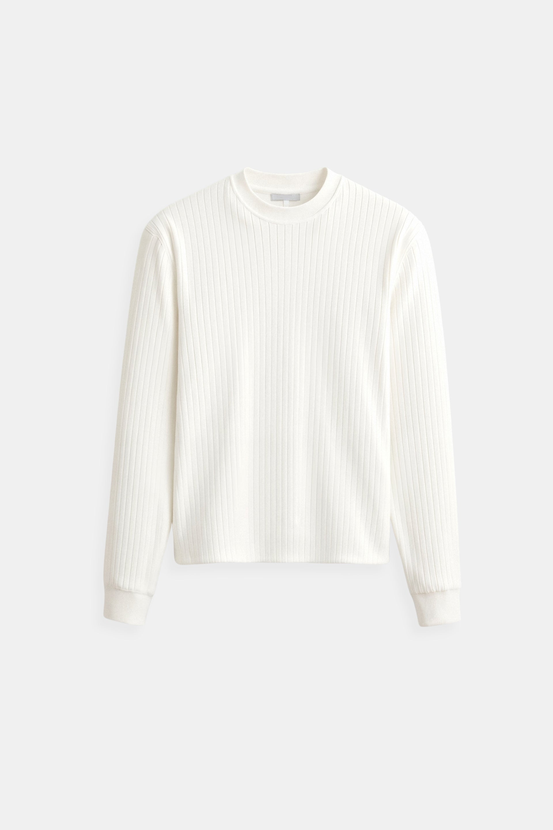 Men’s Crew Neck Sweater | Minimal Ribbed Knit Top