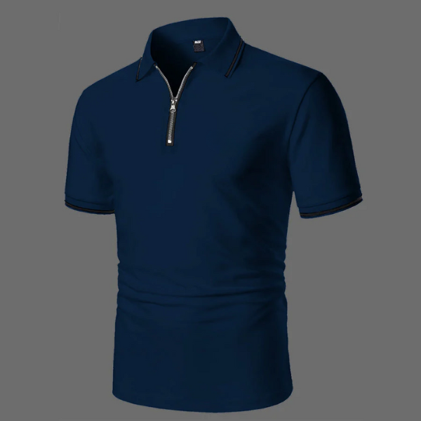 Men Half-Zip Polo Shirt | Smart Casual Knit Top