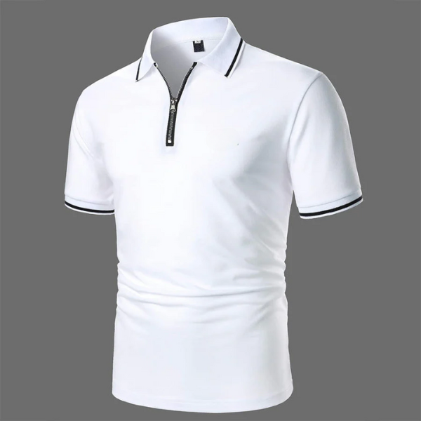 Men Half-Zip Polo Shirt | Smart Casual Knit Top