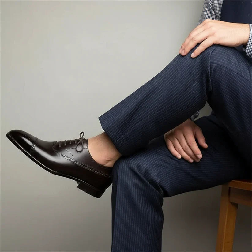 Men's Oxford Brogue Shoes | Classic Design