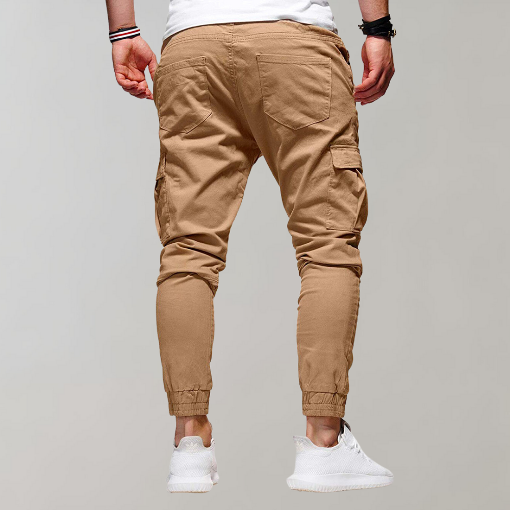Pantalon cargo jogger pour homme avec poches arrière | Coupe tendance pour tous les jours