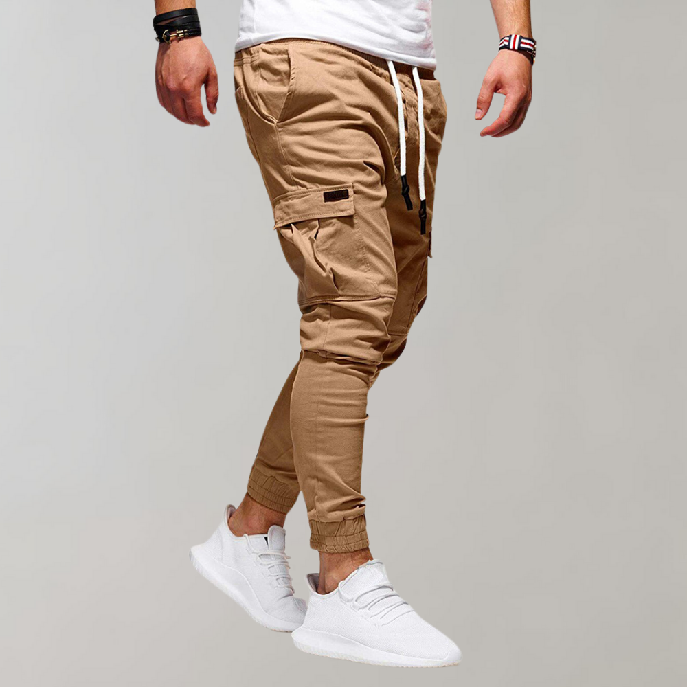 Pantalon cargo jogger pour homme avec poches arrière | Coupe tendance pour tous les jours