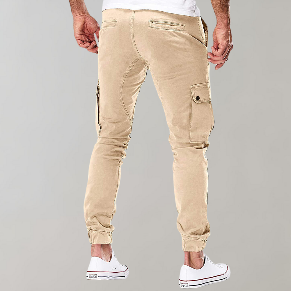 Pantalon cargo jogger pour homme avec poches arrière | Coupe tendance pour tous les jours