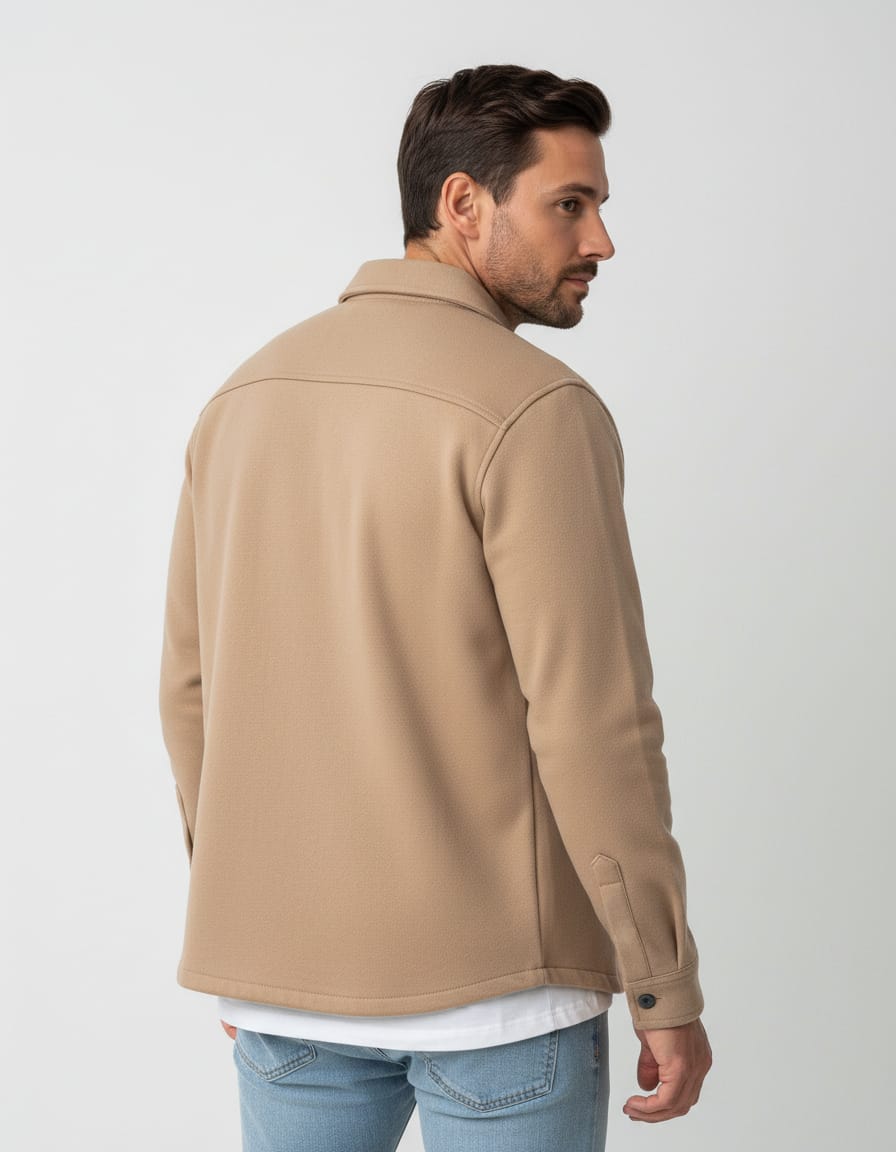 Mens Overshirt Long Sleeve Smart Casual Look