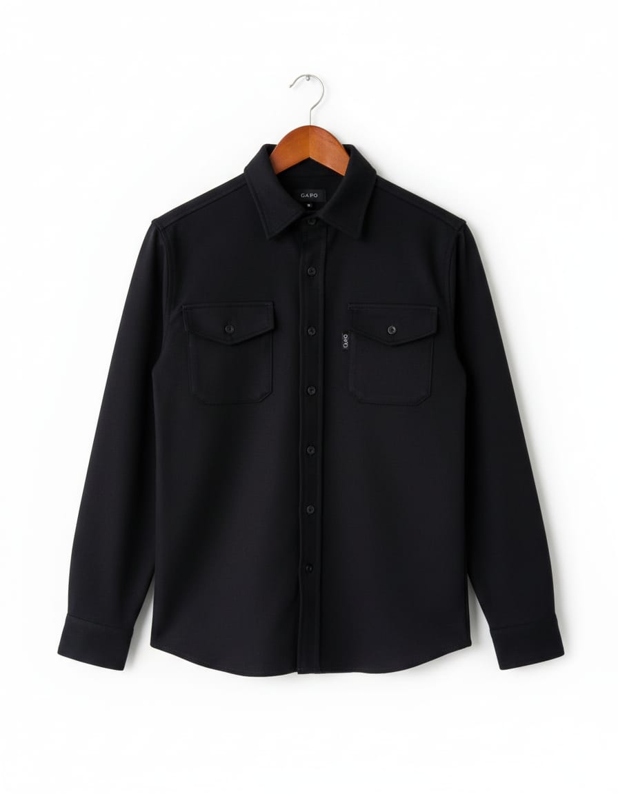 Mens Overshirt Long Sleeve Smart Casual Look