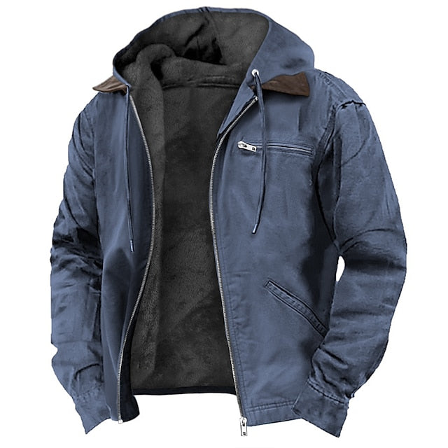 Men’s Hooded Winter Jacket | Warm Fleece Lined Outerwear