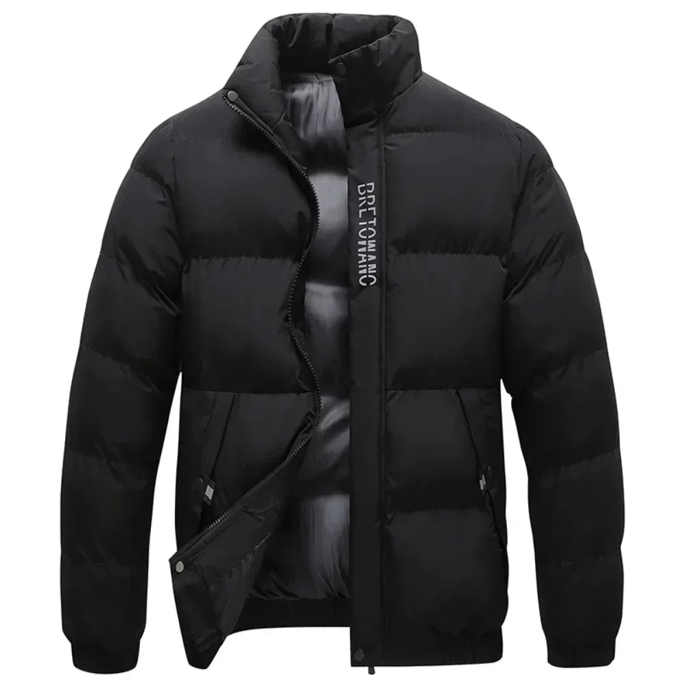 Weatherproof men's jacket with collar