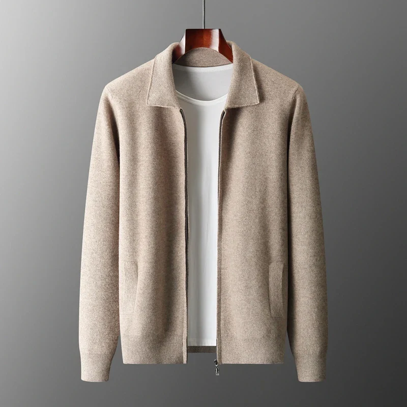 Cashmere Gilet with Zip Closure for Men