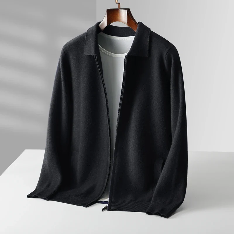 Cashmere Gilet with Zip Closure for Men