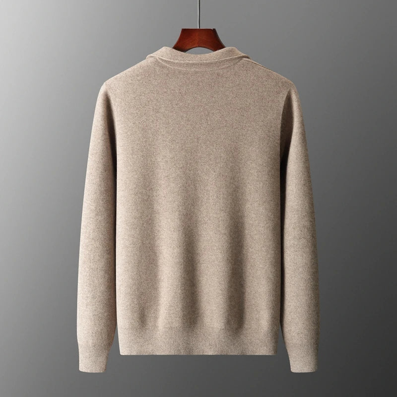 Cashmere Gilet with Zip Closure for Men