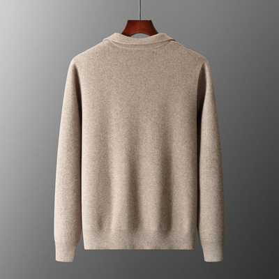 Cashmere Gilet with Zip Closure for Men