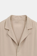 Men’s Casual Blazer Shirt | Minimal Button Jacket