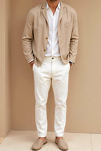 Men’s Casual Blazer Shirt | Minimal Button Jacket